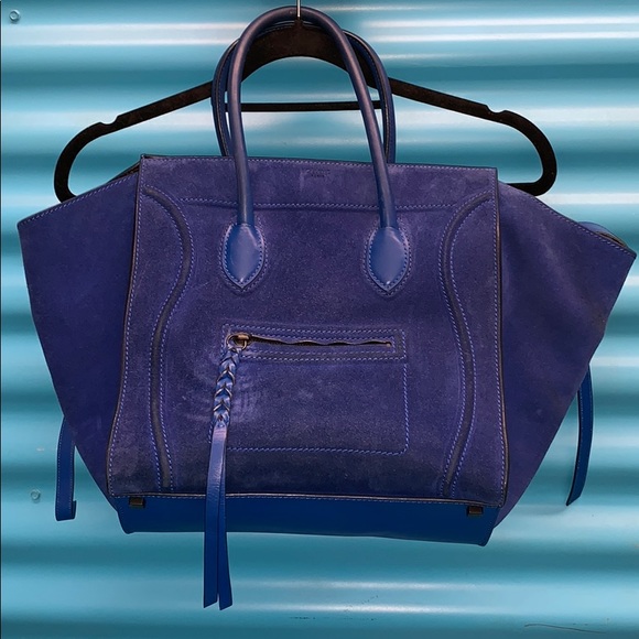 celine suede phantom bag